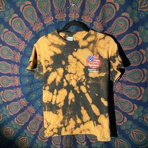 Bleach Dye Volleyball Tee